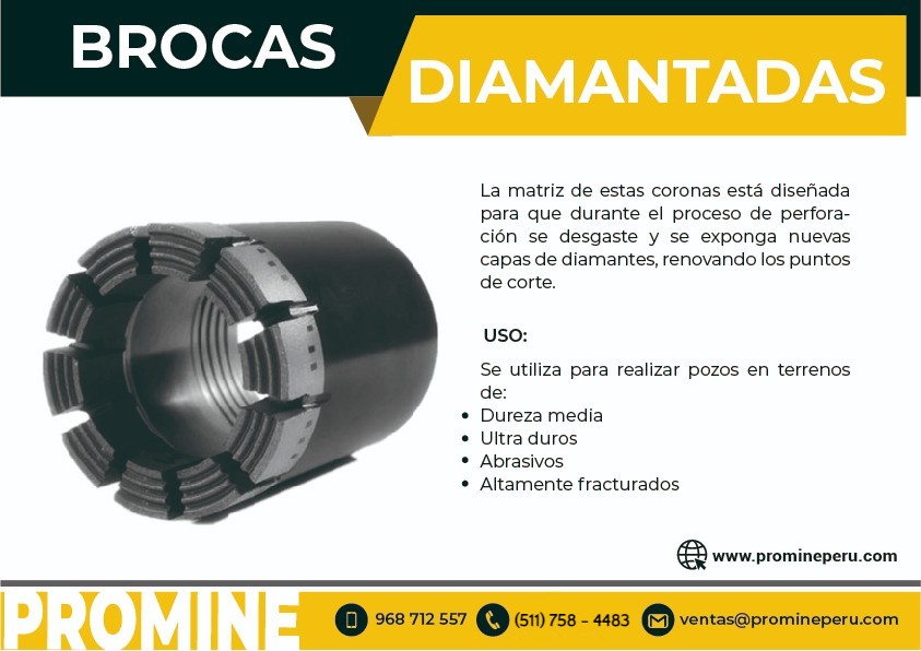 BROCAS DIAMANTADAS